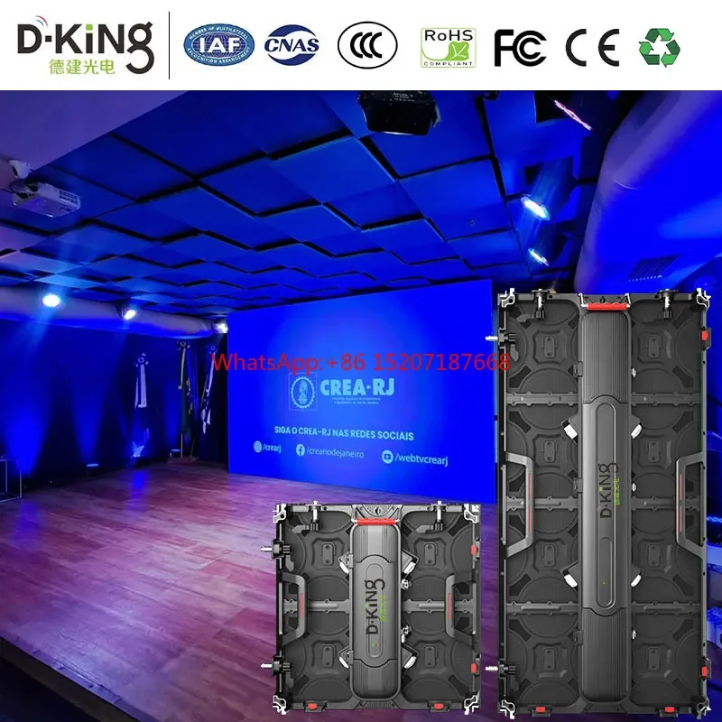 Indoor Performance Stage Easy Installation Stable LED Video Display Wall P3.91 500*500mm