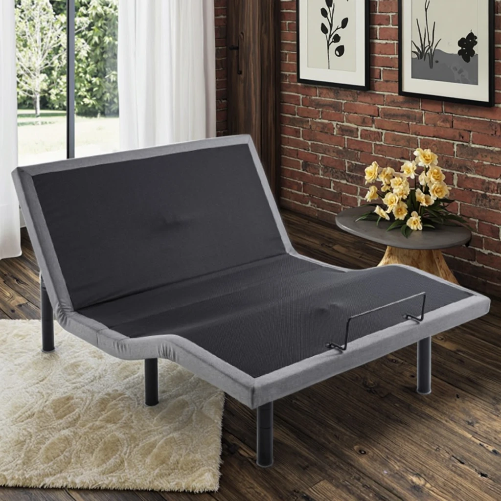 سرير كوين كهربائي للبيع بالجملة لكبار السن، حجم قابل للتخصيص، ميزات فاخرة متعددة الوظائف، تخزين معدني قابل للتحويل وقابل للطي #3