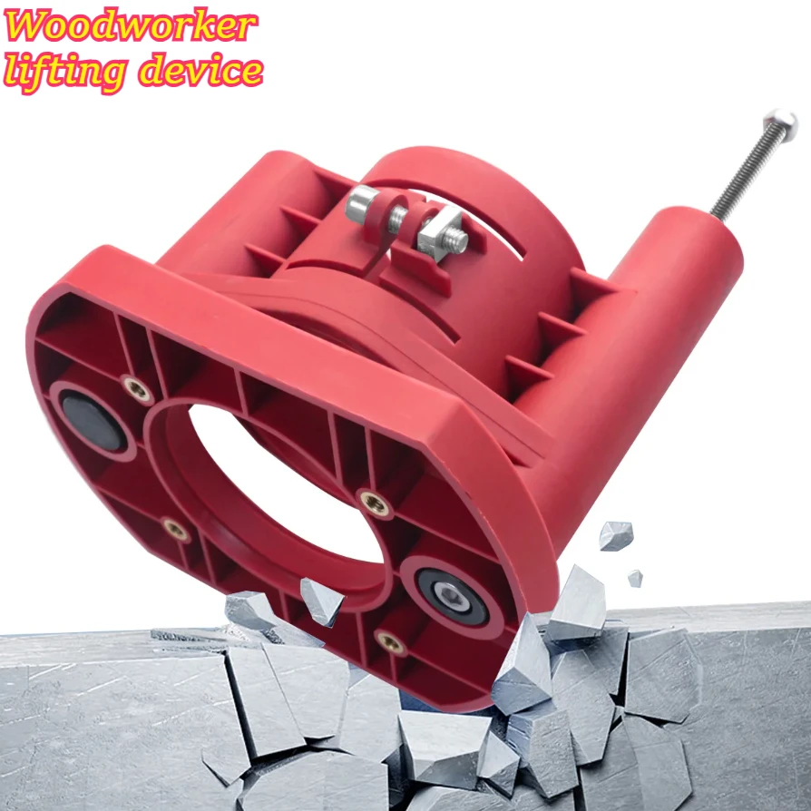 Precision ABS Router Lift System for Woodworking Tables Quick Height Adjustment Mechanism Compatible with Router Table Plates
