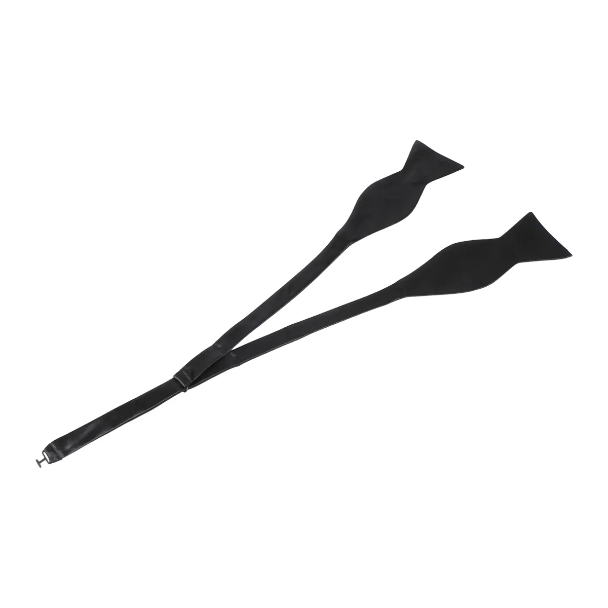 Papillon in raso da smoking per uomo-nero