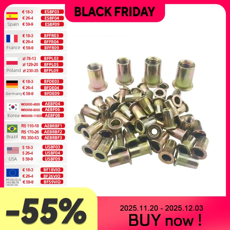 M3 M4 M5 M6 M8 M10 Набор заклепок