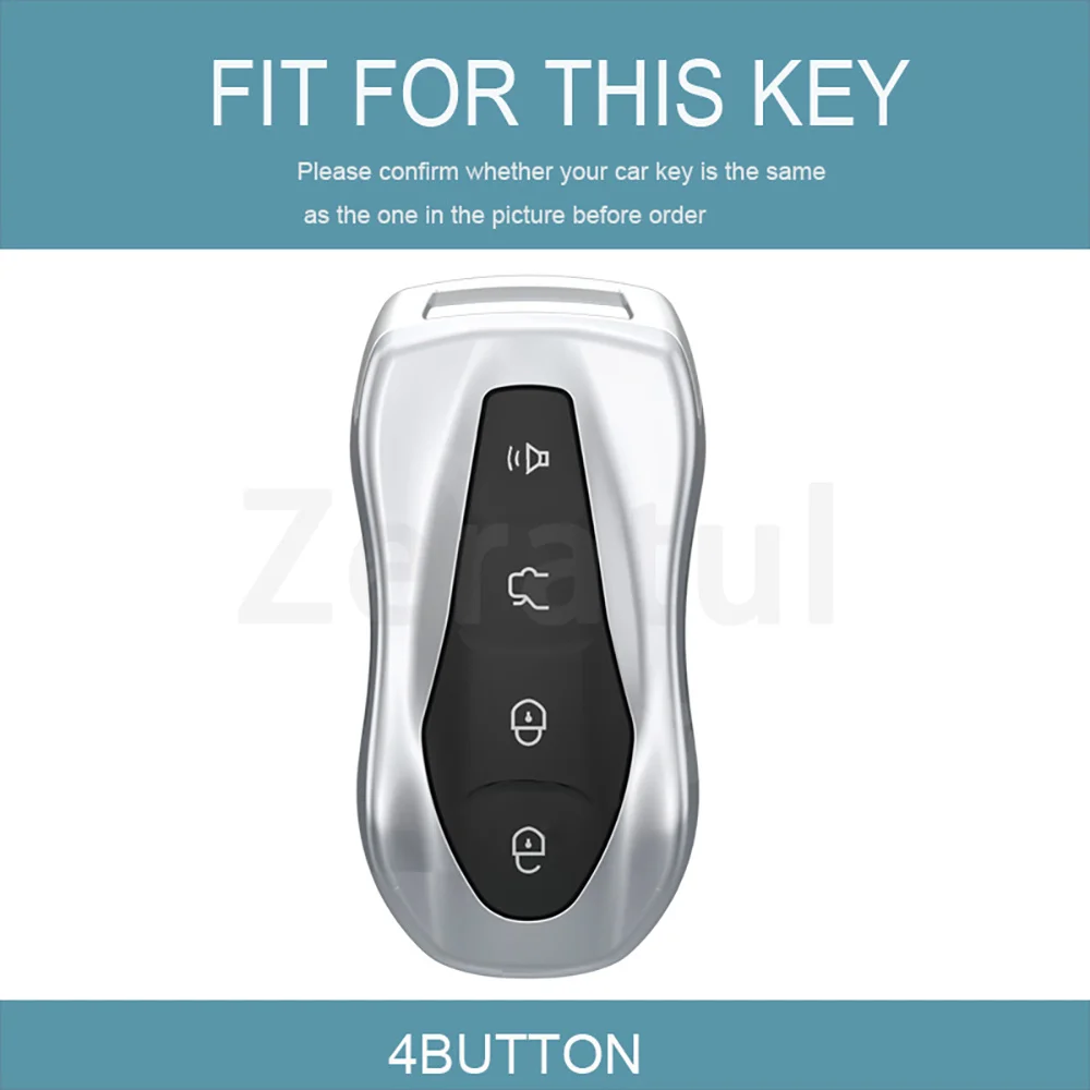 Car Key Case Shell Fob Holder For Geely Boyue Pro Atlas Pro Tugella Azkarra FY11 New Emgrand GS X6 SUV EC7 Auto keyless Cover