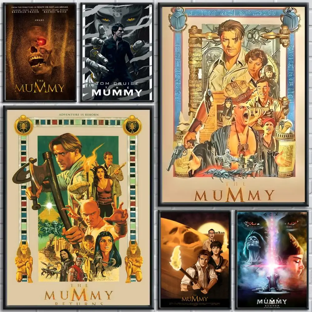 Fantasy adventure Movie T-The Mummy Poster Modern Aesthetic Wall Art Print Minimalist Poster Bedroom Living Room Home Decor Gift