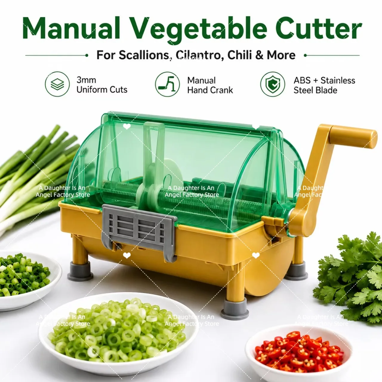 Commercial Mini Vegetable Cutter Special For Scallion Chili Coriander Garlic Slice Chive Shredding Processing Tool