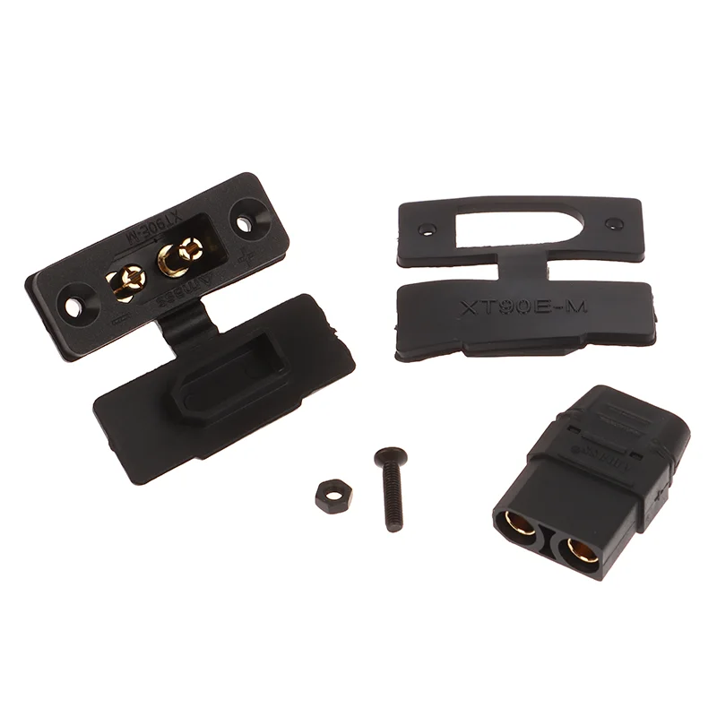 XT90E-M Fixed Male Black Gold-plated Aircraft Model Power Battery Connector Tool