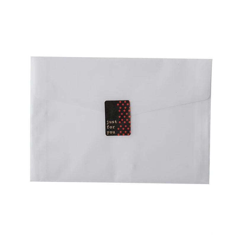 50pcs/lot Envelope Blank Translucent Wedding Invitations Postcards European Giftbox Message Card Packaging Bag Business Letters