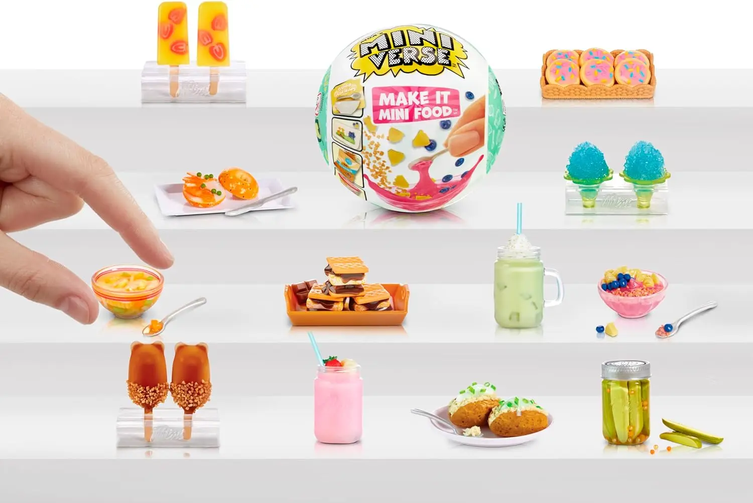 MGA Miniverse Miniverse Make It Mini Food Diner Series3 المصاصة الحلوى صندوق أعمى لتقوم بها بنفسك المطبخ مخصص هدية عيد ميلاد للأطفال