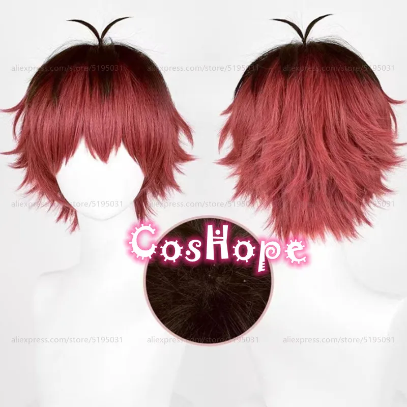 

Stark Cosplay Wig 30cm Brown Red Black Wig Cosplay Anime Cosplay Wigs Heat Resistant Synthetic Wigs
