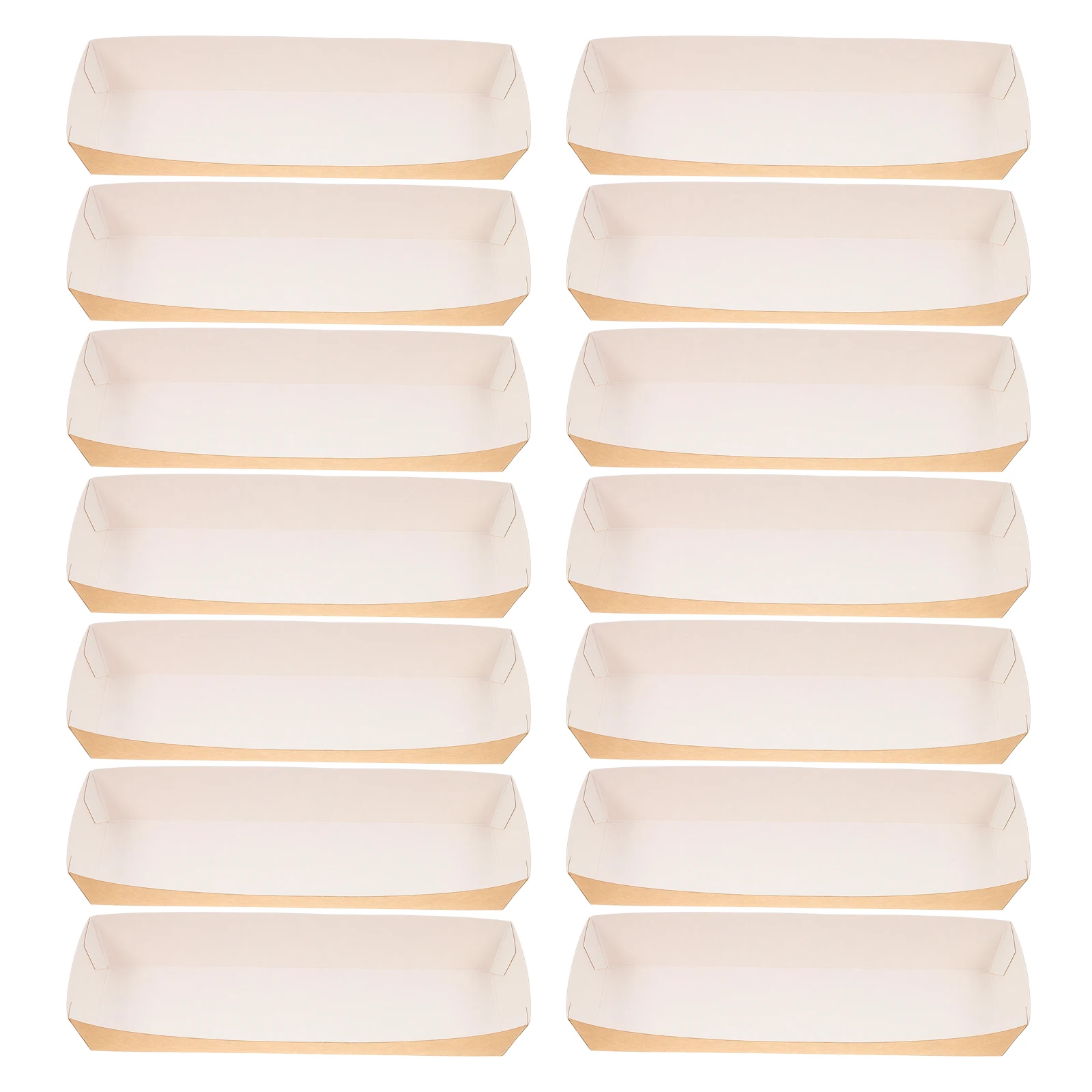 

50pcs Food Packing Grease Resistant Paper Boxes for Parties Takeout Chinese Containers Snack Boxes Cookie Box Cake Safe Box