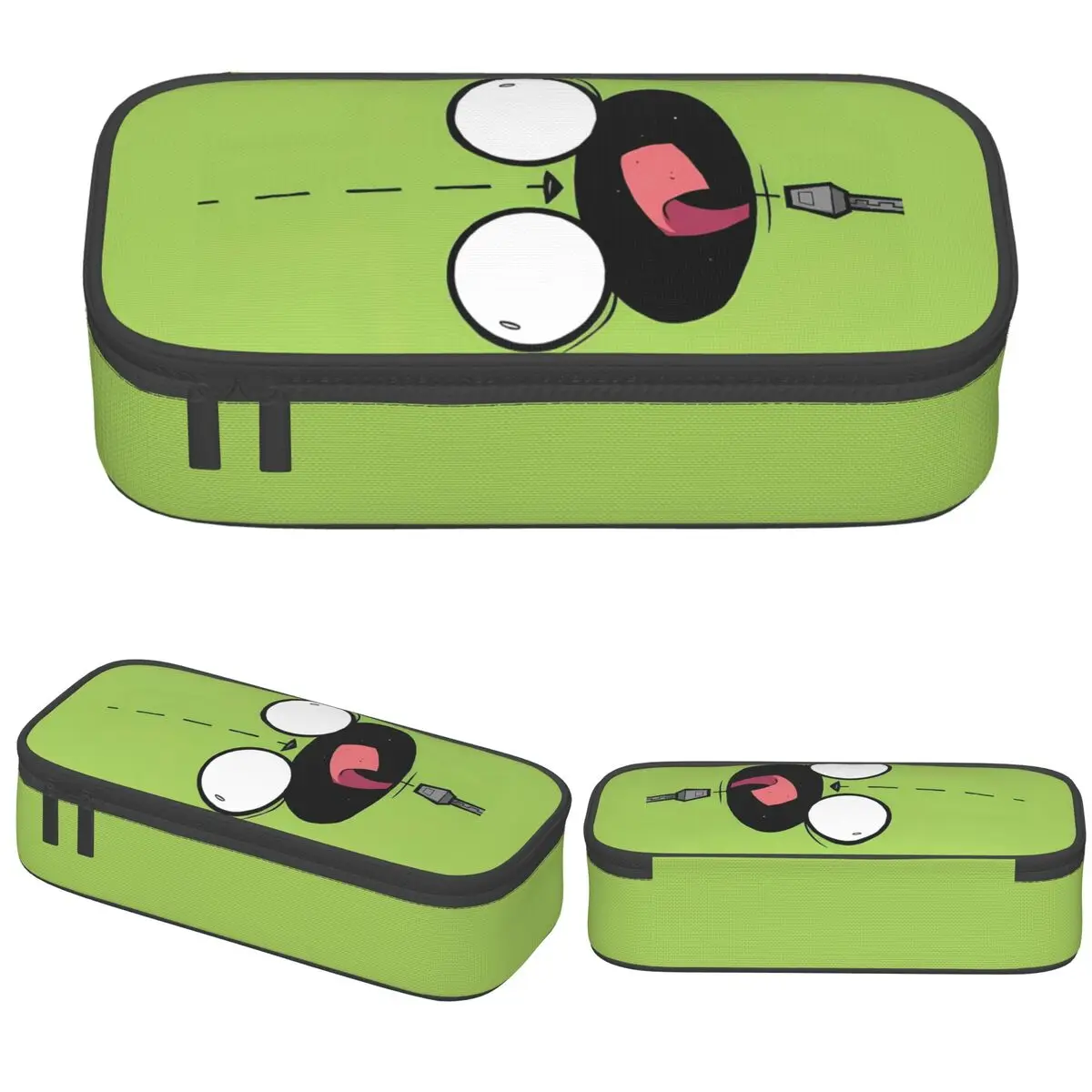 

Invaders Zims Gir Face Pencil Case Pencil Pouch Pen Holder for Girls Boys Big Capacity Makeup Bags Students School Stationery