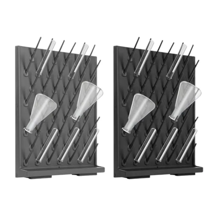 

Настенная лабораторная сушилка для бутылок из полипропилена, черная, съемная, для сушки и хранения стеклянной посуды на столе