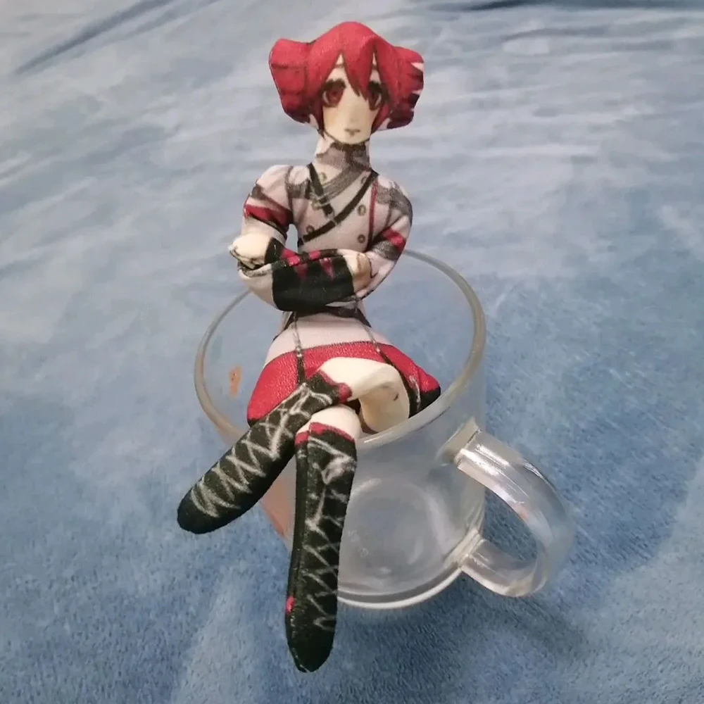New Anime Kasane Teto Cosplay Doll Plush Stuffed Dolls Cute Figure Room Decoration Abstract Wire Skeleton Accessories Toy Gifts