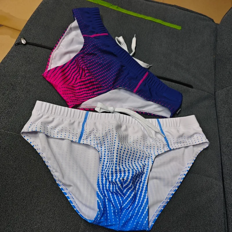 

230902 Summer new men's briefs cross-border hot spring seaside swimming trunks original men's swimsuit 2026
