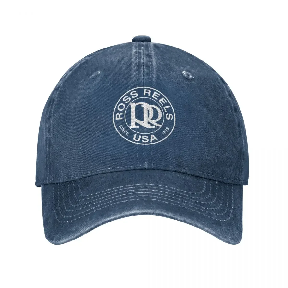 Ross Reels Usa White Baseball Cap Visor Luxury Man Hat Woman Hats Men'S