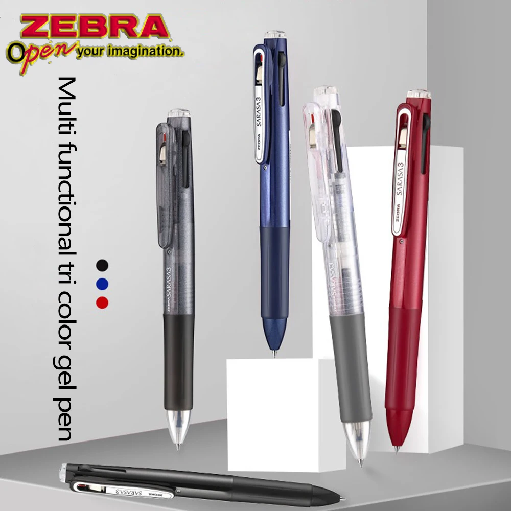 

Японская трехцветная гелевая ручка ZEBRA J3J2, многофункциональная ручка, черная, синяя, красная, со сменными стержнями, 0,5 мм, канцелярские товары, школьные принадлежности