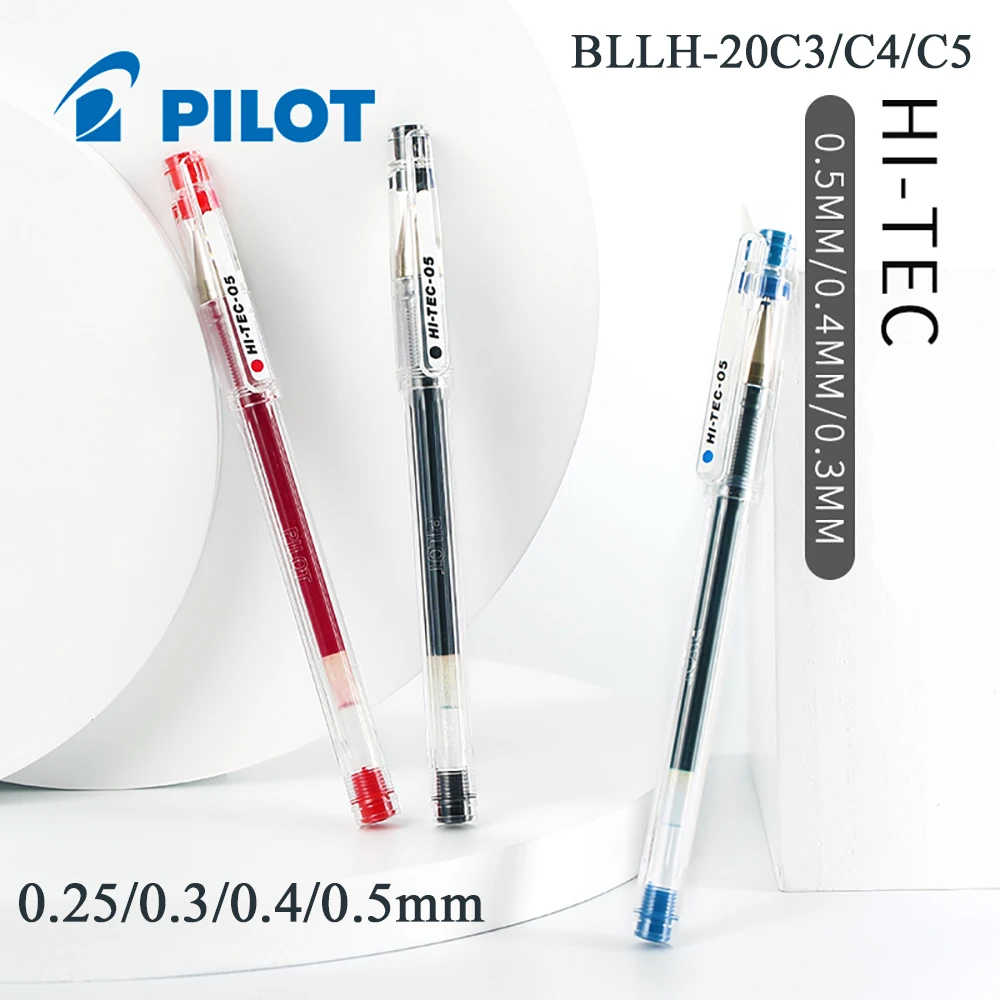 

12 Pcs PILOT HI-TEC-C Gel Pens BLLH-20C3 BLLH-20C4 BLLH-20C5 0.25/0.3/0.4/ 0.5 Mm Needle Type Financial Office Signature Pens