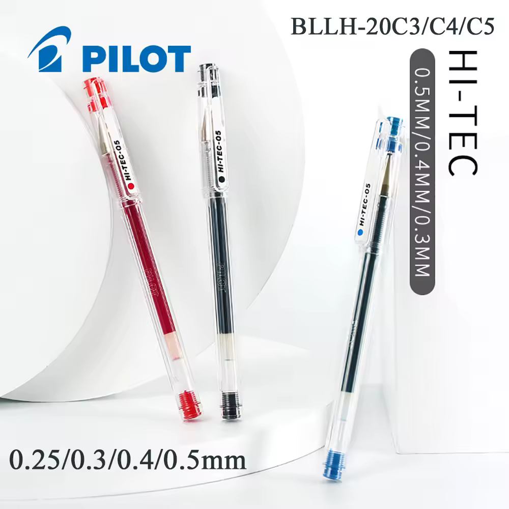 12 Pcs טייס HI-TEC-C ג 'ל עטים BLLH-20C3 BLLH-20C4 BLLH-20C5 0.25/0.3/0.4/ 0.5 Mm מחט סוג פיננסי משרד חתימת עטים