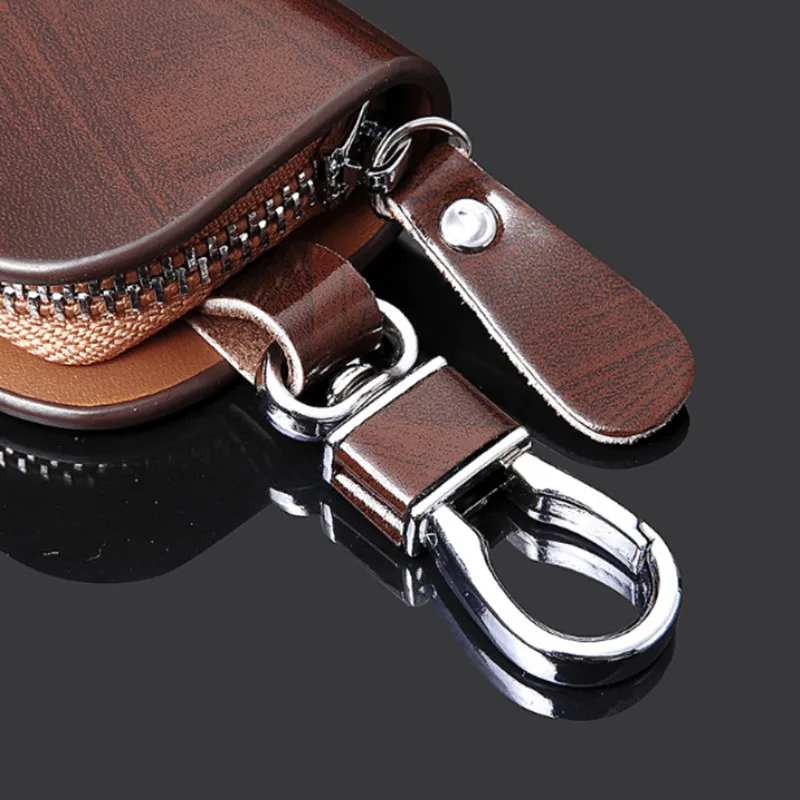 Universal Car Key Bag Cover Case Leather Key Wallet For Opel Chevrolet Hyundai Jeep Mazda Nissan Toyota Infiniti Car Accessories