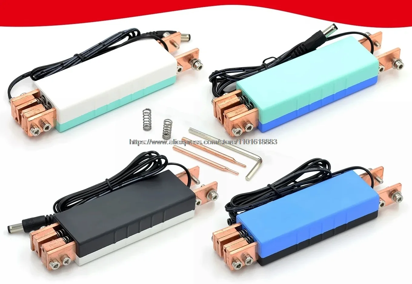 Pluma de soldadura por puntos DIY, soldador por puntos integrado de mano con gatillo automático para soldadura con gatillo de ba