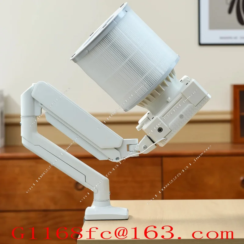 6W Top Suction Nail Vacuum Cleaner Dust Collector Desktop Stand 360 Degree Rotating with LED Lighting Part