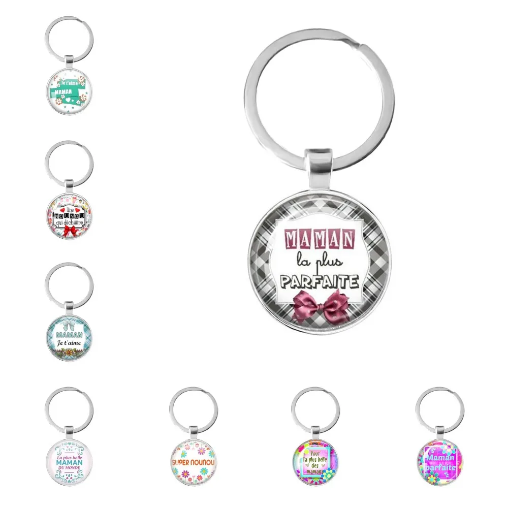 Keychain To My Best Mom keychain 25MM Dome Glass Keychain For Mothers As A Holiday Birthday Gift