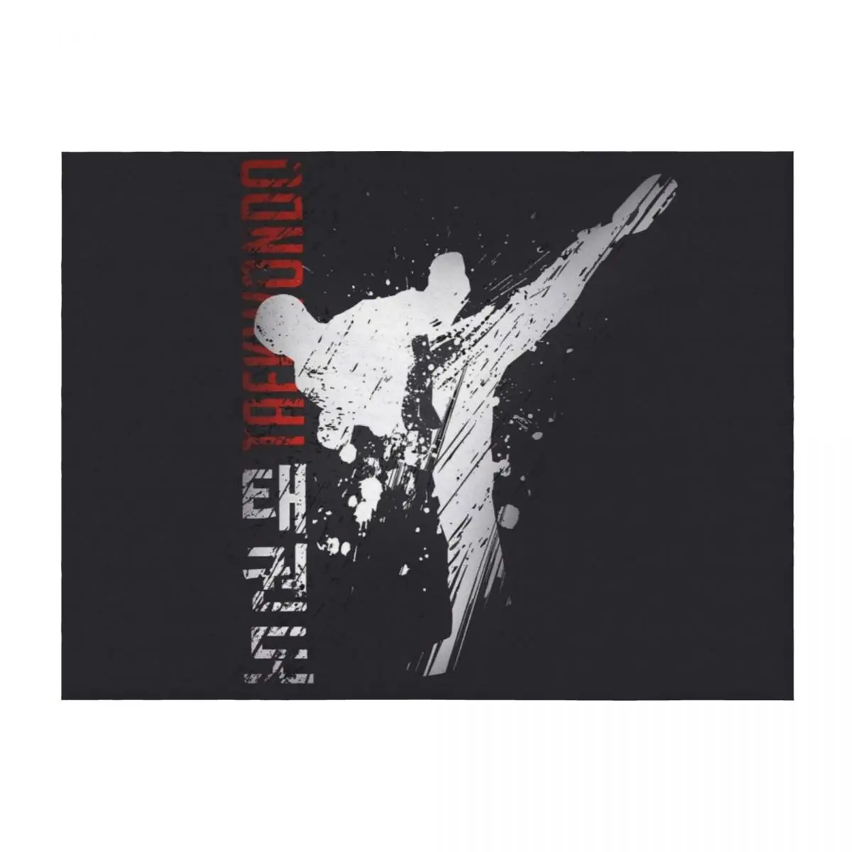 

Taekwondo Throw Blanket Flannel Fabric Loose Blankets For Bed Soft Beds Blankets