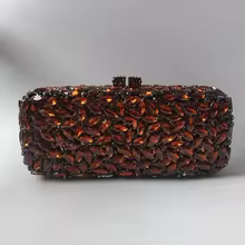XIYUAN Luxury Women Rose Red Crystal Clutch Evening Bags Wedding Bridal Rhinestone Clutch Purse Party Dinner Diamond Handbags - AliExpress