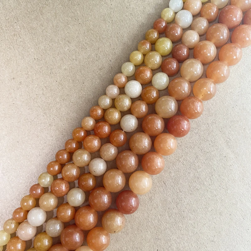 Natural Stone Red Aventurine Beads In Loose 15\