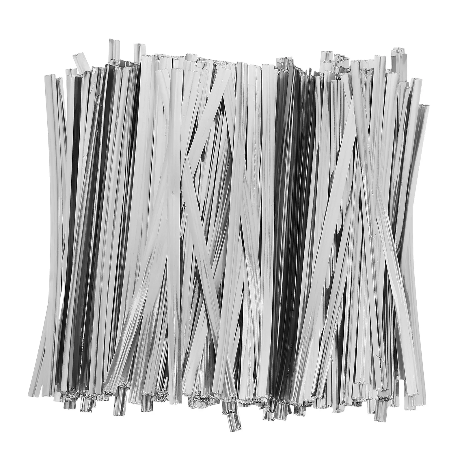 Metal Bag Fasteners for small business owners to secure sealed bags 1600PCS Silver Iron 10cm