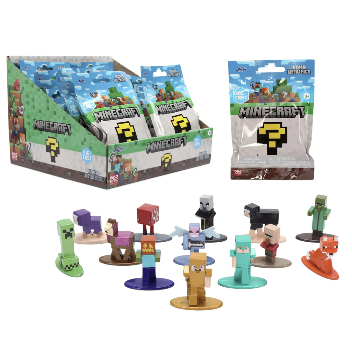 Jada Minecraft Nano Metalfigs Blind Bag 100% Die-Cast Metal Mini Figure Steve Creeper Axolotl Mystery Toy Collectible Gift view 6