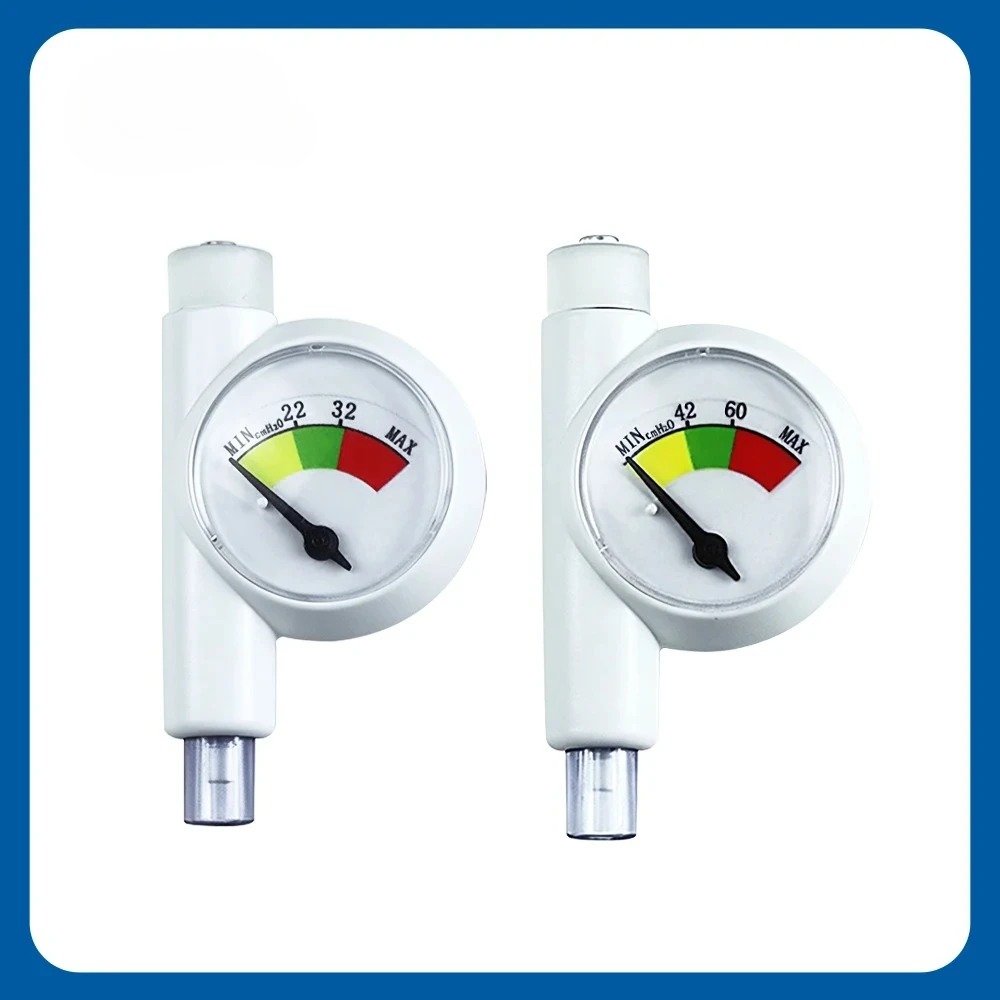 Califed Realtime Airway Mechanical Cuff Pressure Gauge 0-32/0-60cmH2O LMA Endotracheal Tube Pressure Monitor For Anesthesia