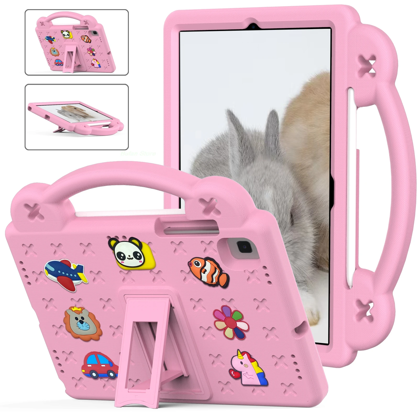 

Case for Samsung Galaxy Tab A8 10.5 coque A7 T500 Lite 8.7 T220 A 10.1 T510 8.0 S6 Lite 10.4 P610 kids safe tablet cover funda