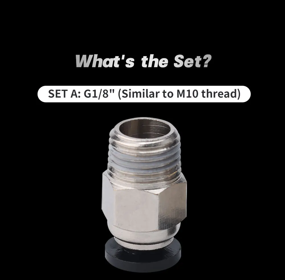 Trianglelab ® Pneumatischer Anschluss G1/8' / M6 für 3D-Drucker 4MM Bowden PTFE-Schlauch PC4 Kompatibel mit den Meisten 3D-DRUCKERN – Detail 6