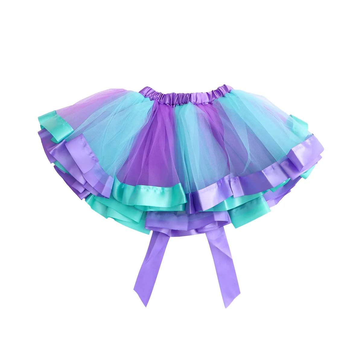 Ensemble jupe tutu en tulle pour filles, avec bandeau sirène, fleur et paillettes, pour déguisement de princesse, fête et séance photo