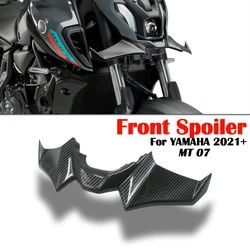 Für Yamaha NEUE MT-07 SP 2021 2022 2023 MT 07 21-23 Motorrad Sport Downforce Nackte Frontspoiler Aerodynamische Flügel deflektor