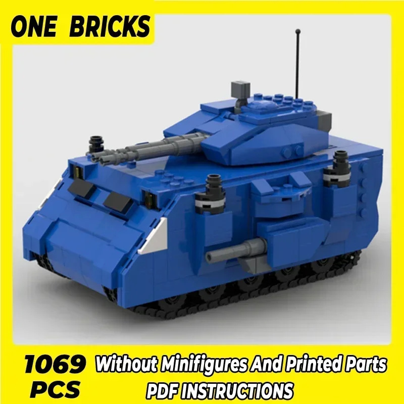Bloques técnicos Moc, modelo militar, destructor de depredadores militares, bloques de construcción modulares, regalos, juguetes para niños, montaje DIY
