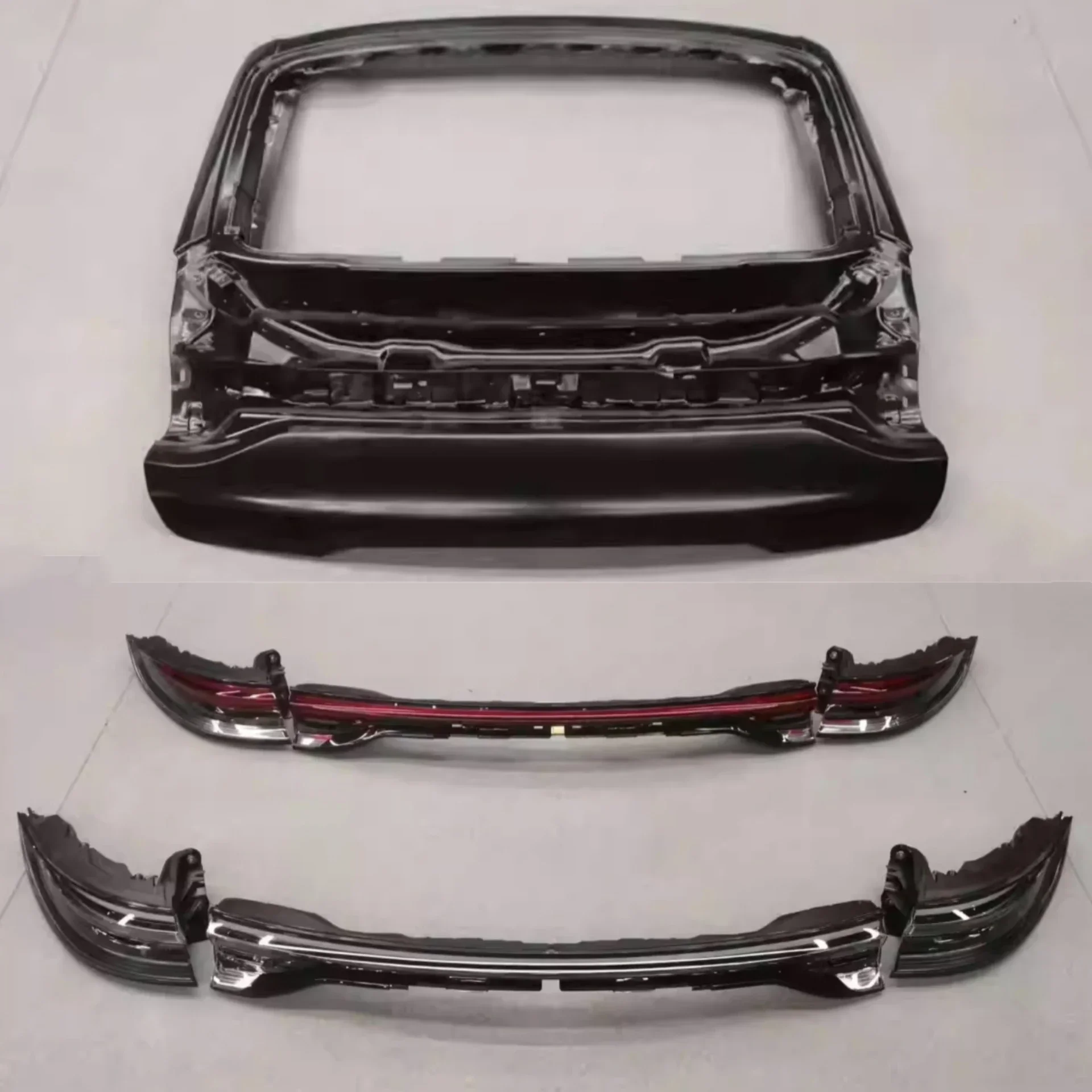 Tailgate Taillight Assembly Through Lamp for Porsche Panamera 971 17-20 21-23 Convert New Style Surround Car Accessories