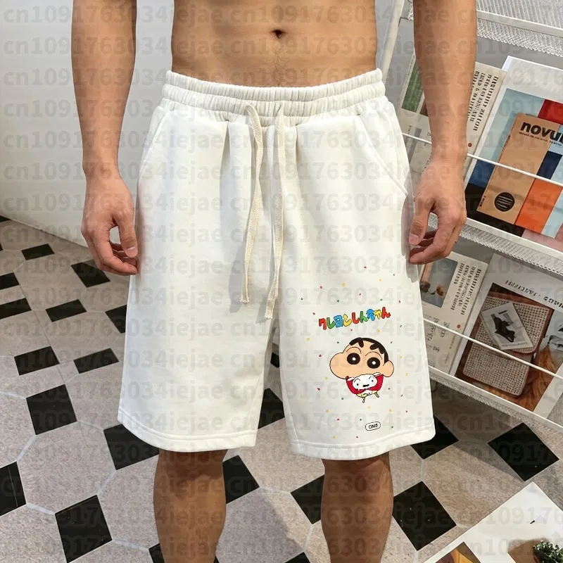 

New Men's Crayon Shin-chan Casual Shorts Summer Women's Kid Beach Five-inch Pants Oversized Basketball Quick-drying Shorts