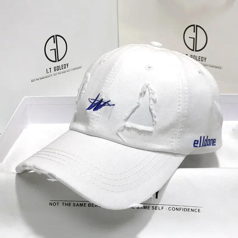 women's style, looks sma Street personality, hip-hop baseball cap, men's Korean version, trendy brand, embroidered duckbill cap