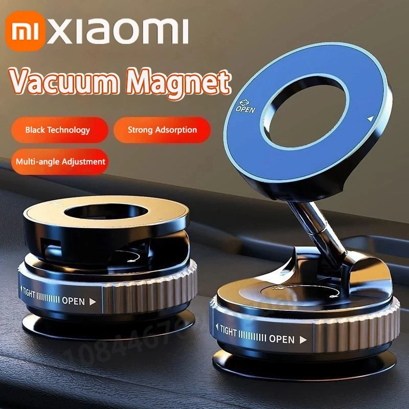 Xiaomi New Magnetic Vacuum Car Phone Stand 360 ° Rotating Suction Cup Navigation Stand Bathing Universal Desktop Stand