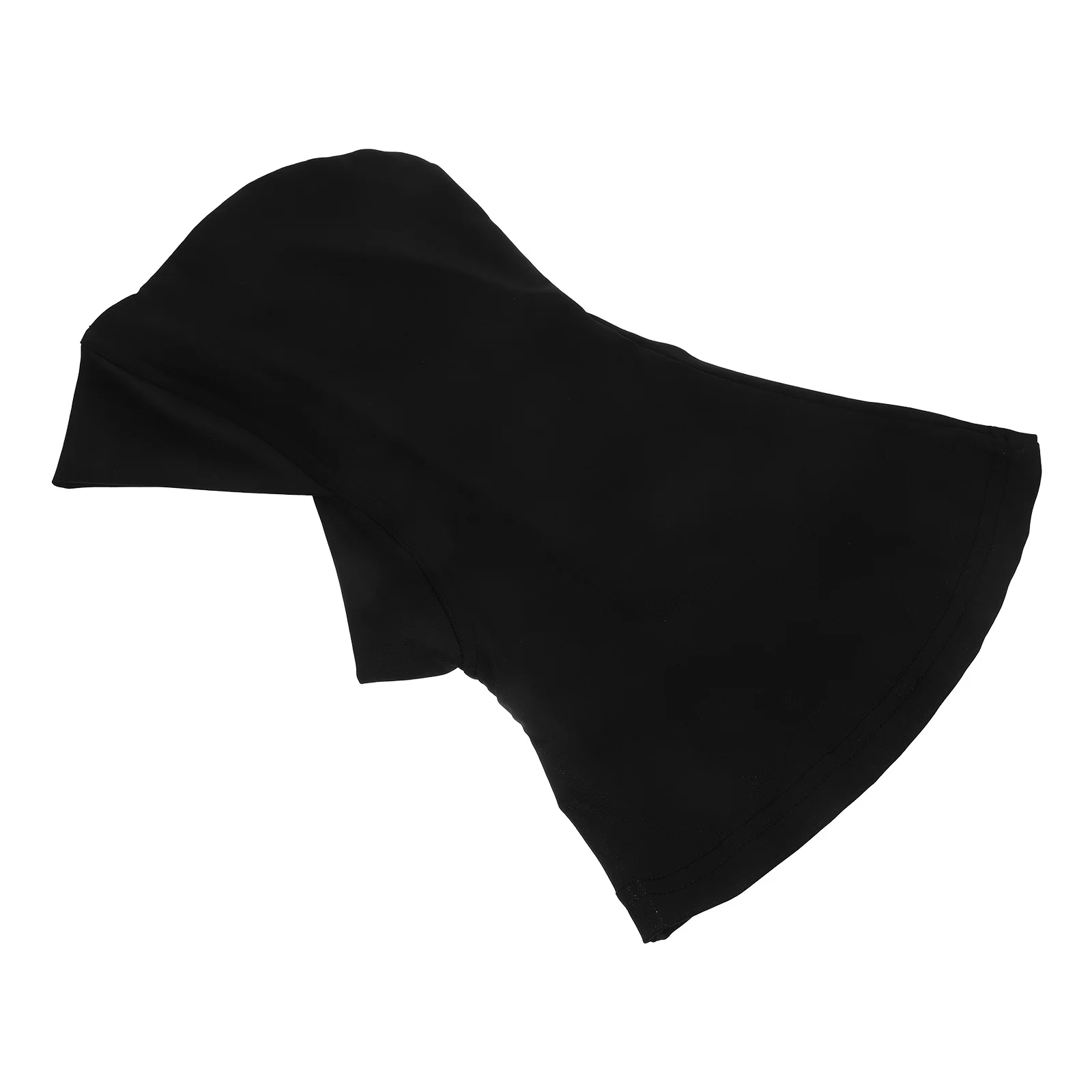 Muslimische Hijab-Kappe, vollständige Abdeckung, innere Hijab-Mütze, verstellbar, nahtlos, leicht, dehnbar, Halsabdeckung, islamische Kopfbedeckung, Schwarz
