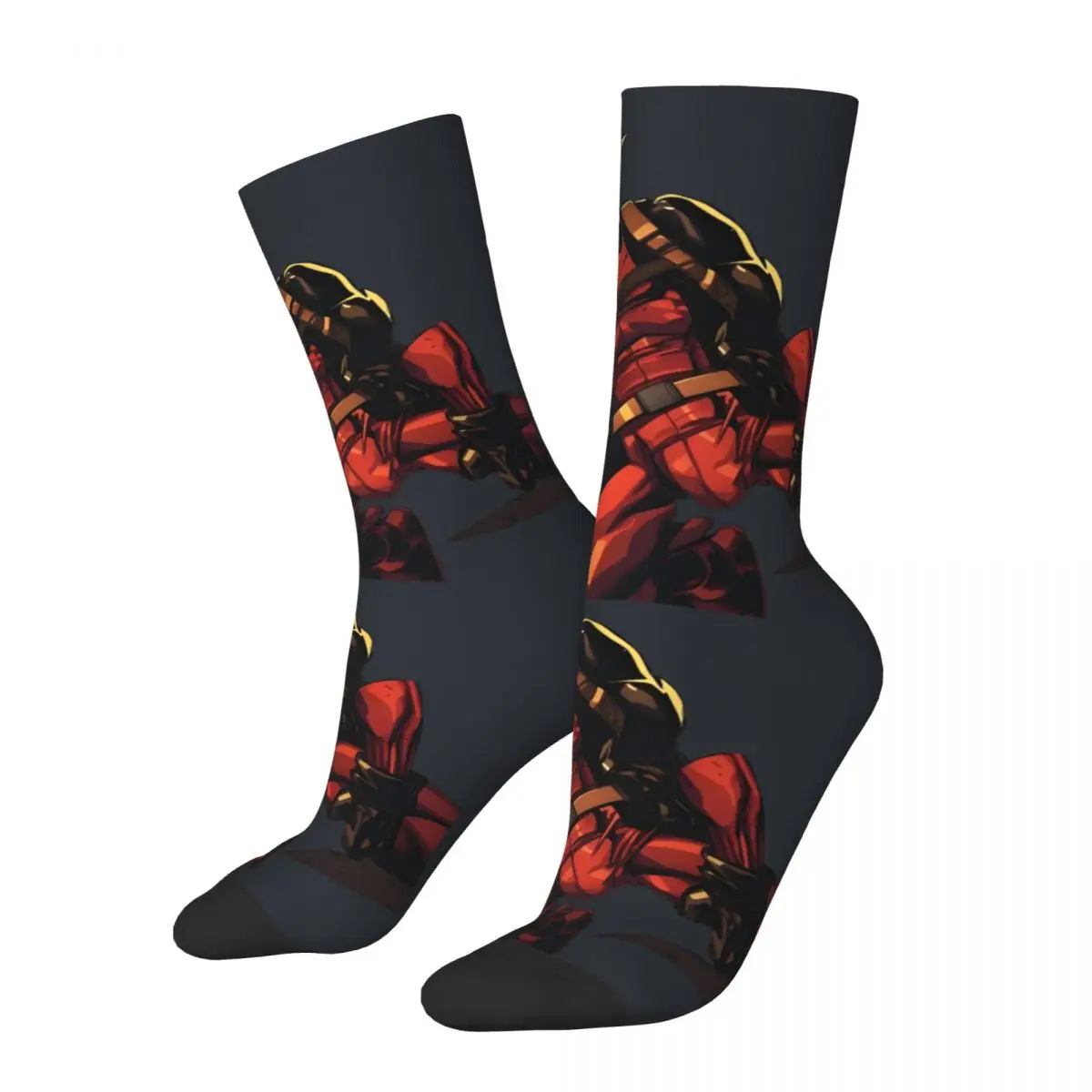 Vintage Deadpool Men's compression Socks Unisex Disney Marvel Deadpool & Wolverine Film Harajuku Pattern Printed Novelty Sock