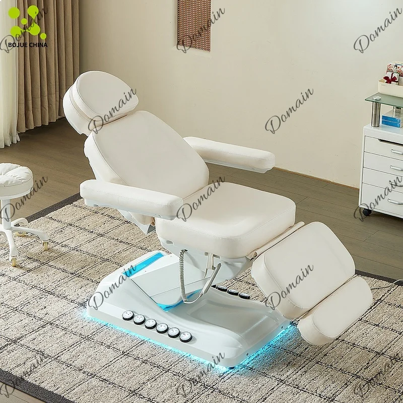 Electric Treatment Bed Heating Face Lifting Beauty Bed Adjustable Height Tattoo Massage Table