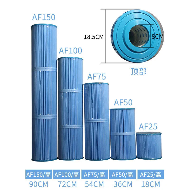 Swimming Pool Aike AF75 Filter Cartridge Antibacterial Non Woven Fabric Element For Sauna Spa Hot Tub Water Filtration