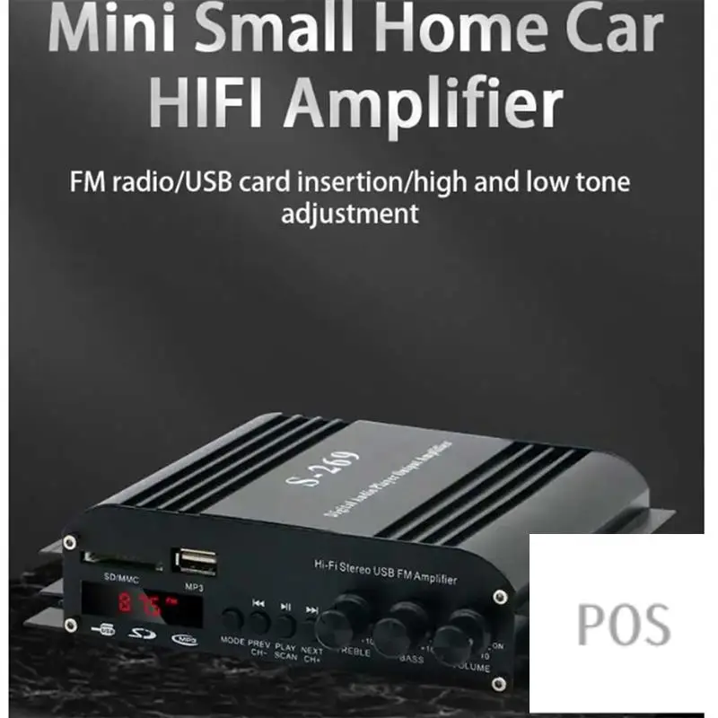 

1 PCS S-269 4X400W 4.0CH Audio Karaoke Home Theater Amplifiers Home Car Wireless Amplifier EU Plug-POS