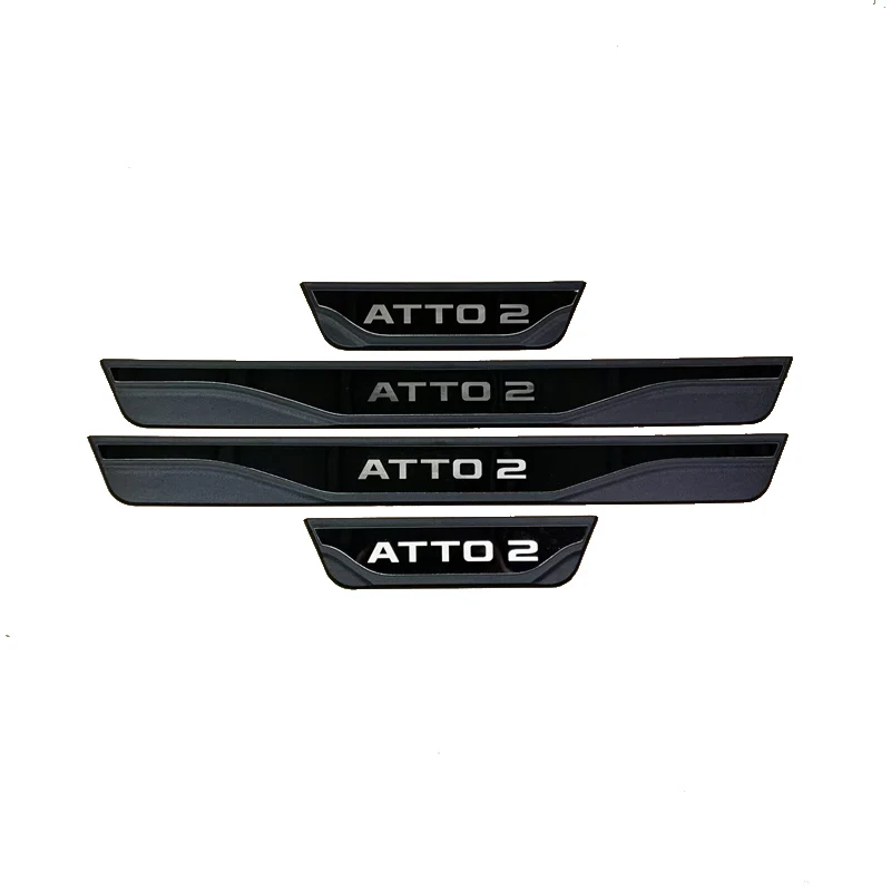 

For BYD ATTO2 ATTO 2 DM-i EV 2026 Door Sill Protector Auto Threshold Scuff Plate Stickers Pedal Cover Car Styling Accessories