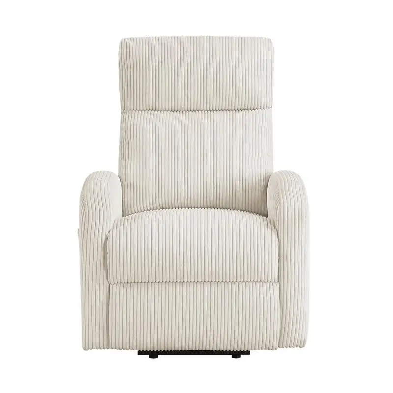 كرسي استرخاء معاصر لرفع الطاقة مع تنجيد سروال قصير من القطيفة باللون البيج وجيب جانبي لأثاث مريح في غرفة المعيشة #5