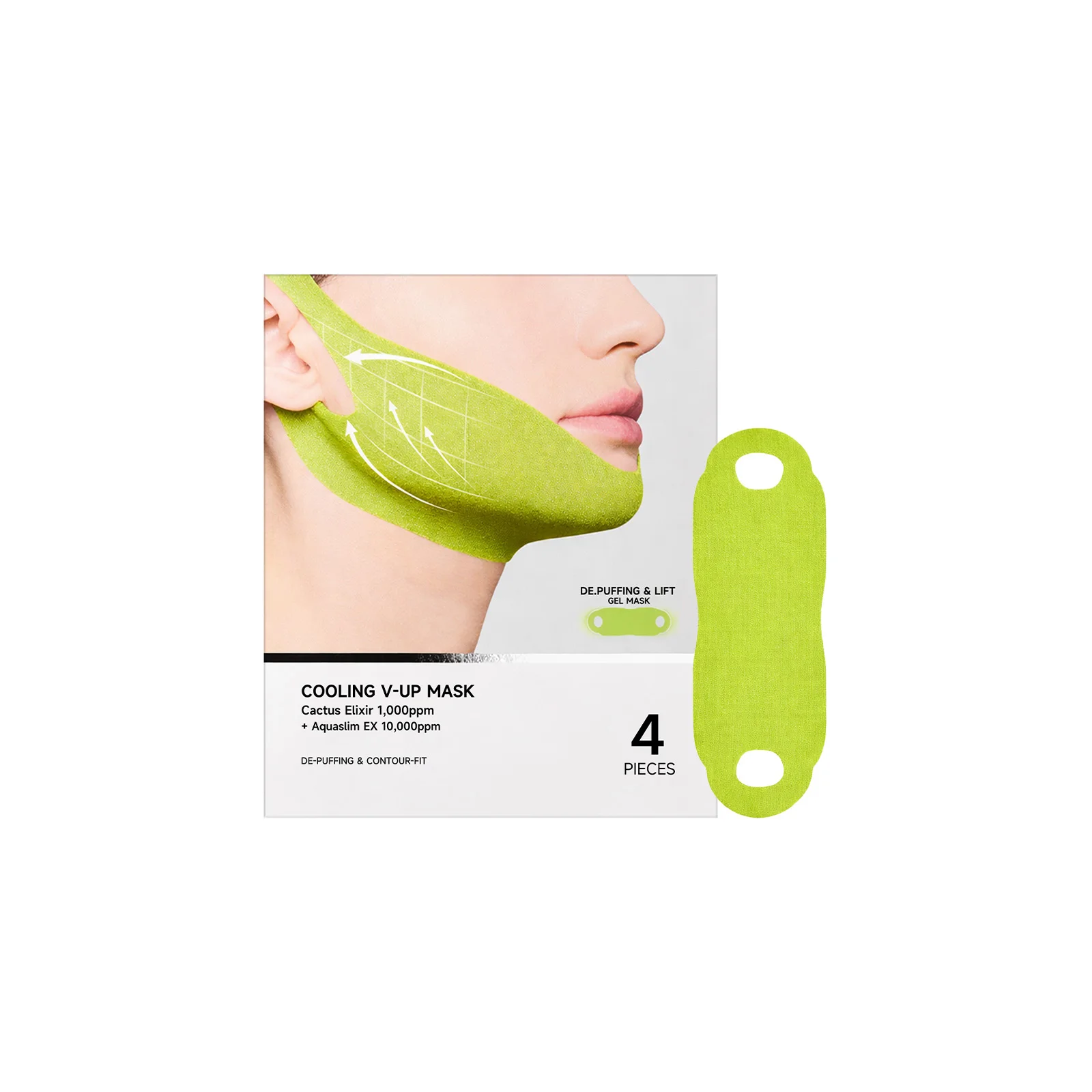 Centella Asiatica Face Lifting Mask Lift Facial Contour Tighten Skin Firm Cheek Enhance Firmness Easy Apply Face Shaping Bandage