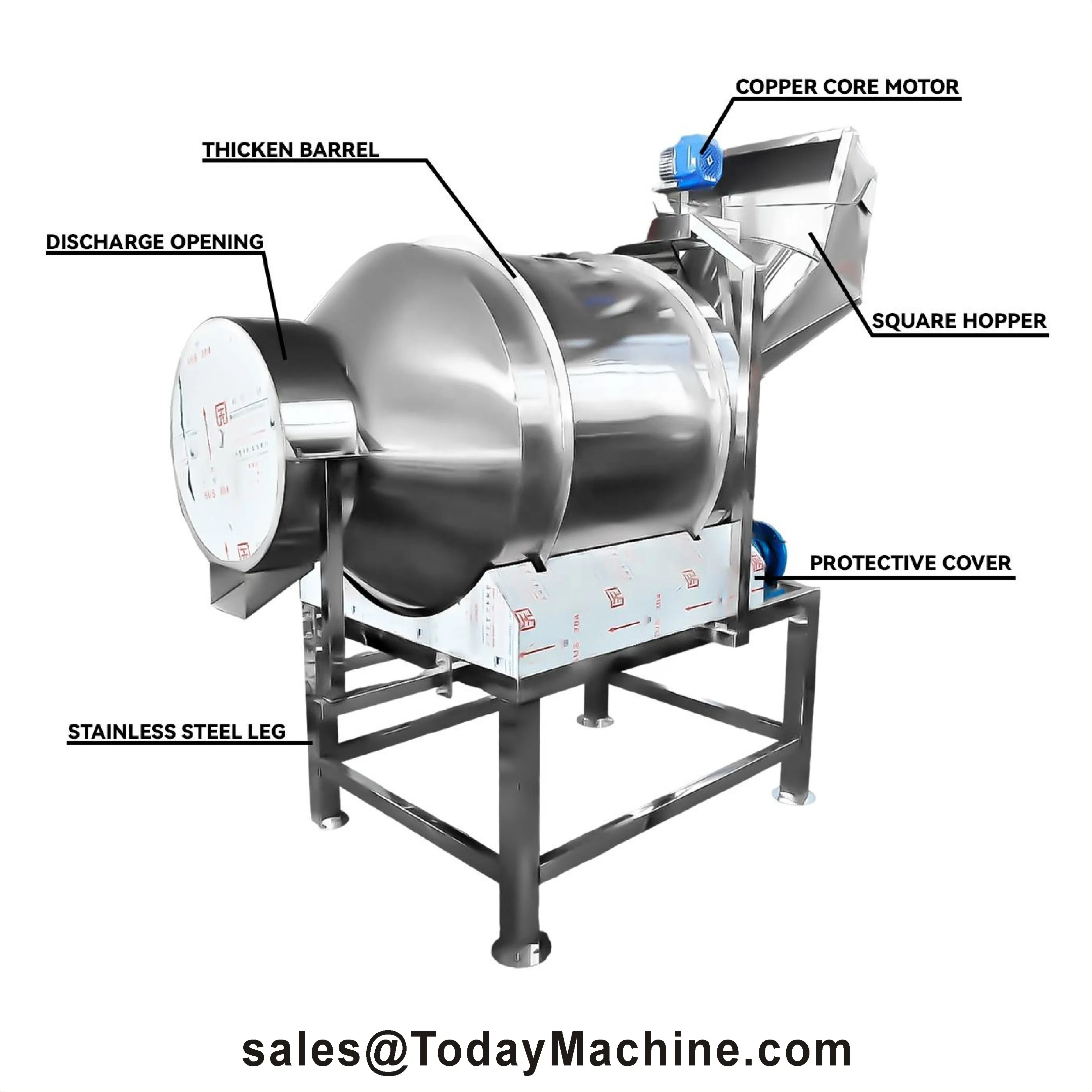 

2D поворотный вращающийся блендер из нержавеющей стали, 2-мерная мешалка, блендер, миксер для порошка для добавки муки и трав