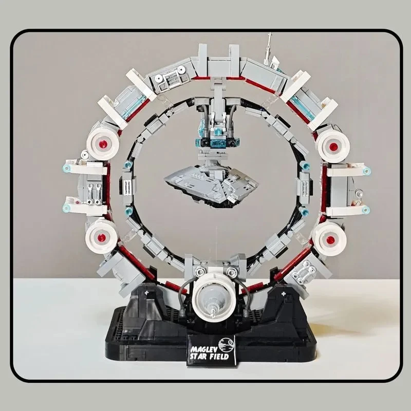 JQ1165 Magnetic Levitation Sword Building Blocks DIY  DIY Assembly Educational Toy for Boys Creative Desktop Decor Surprise Gift